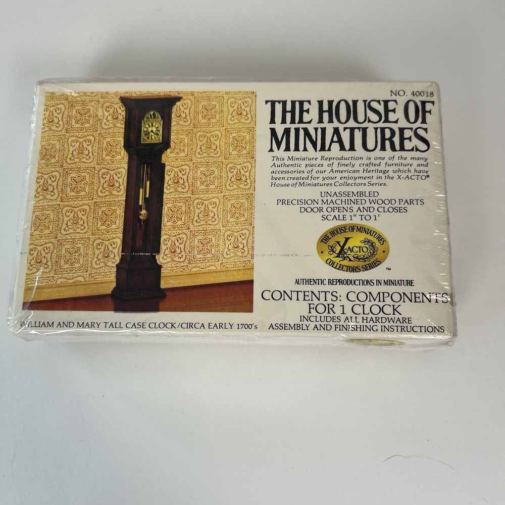 The‎ House of Miniatures William & Mary Tall Case Clock 1700s Model Kit